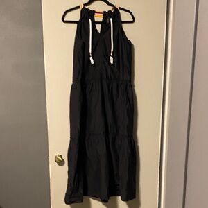 Marc Cain Black Dress with Colorful Straps size 3